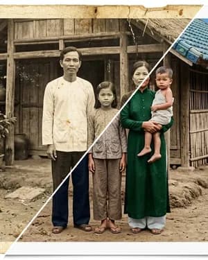 Phục chế ảnh cũ — kết quả mẫu