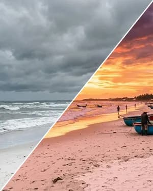 Đổi nền trời — kết quả mẫu